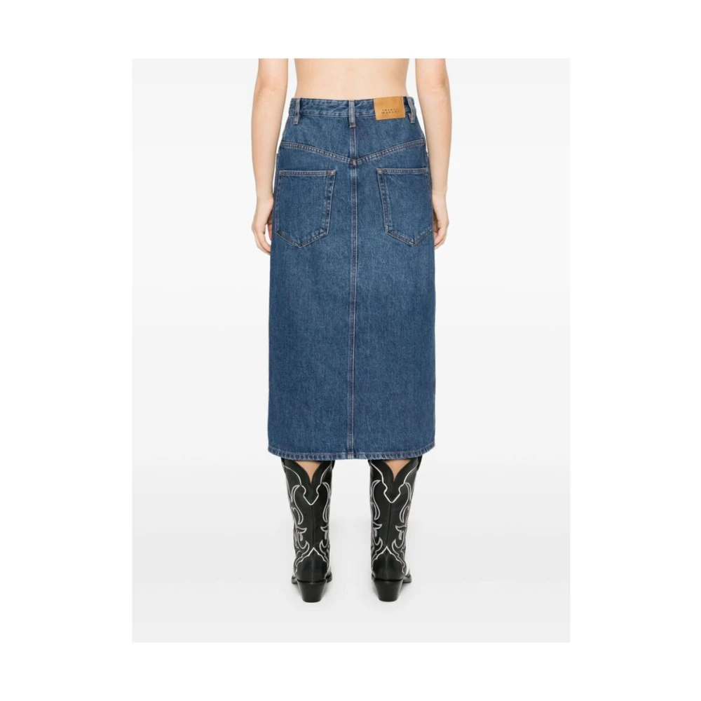Isabel Marant Étoile Denim Rok met Klassieke Details Blue Dames