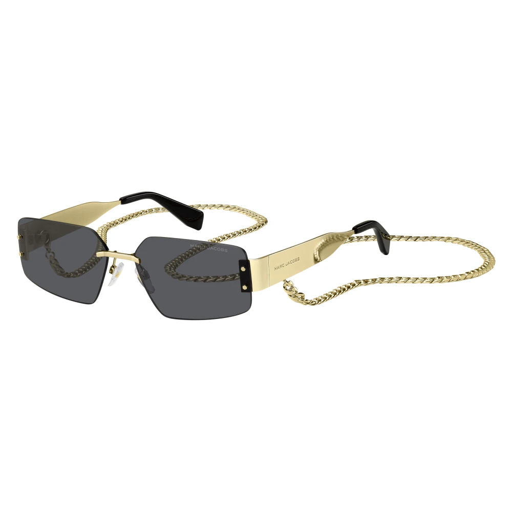 Marc Jacobs Unisex Yellow Sunglasses, 59 Mm, Gold Black/Grey Sunglasses