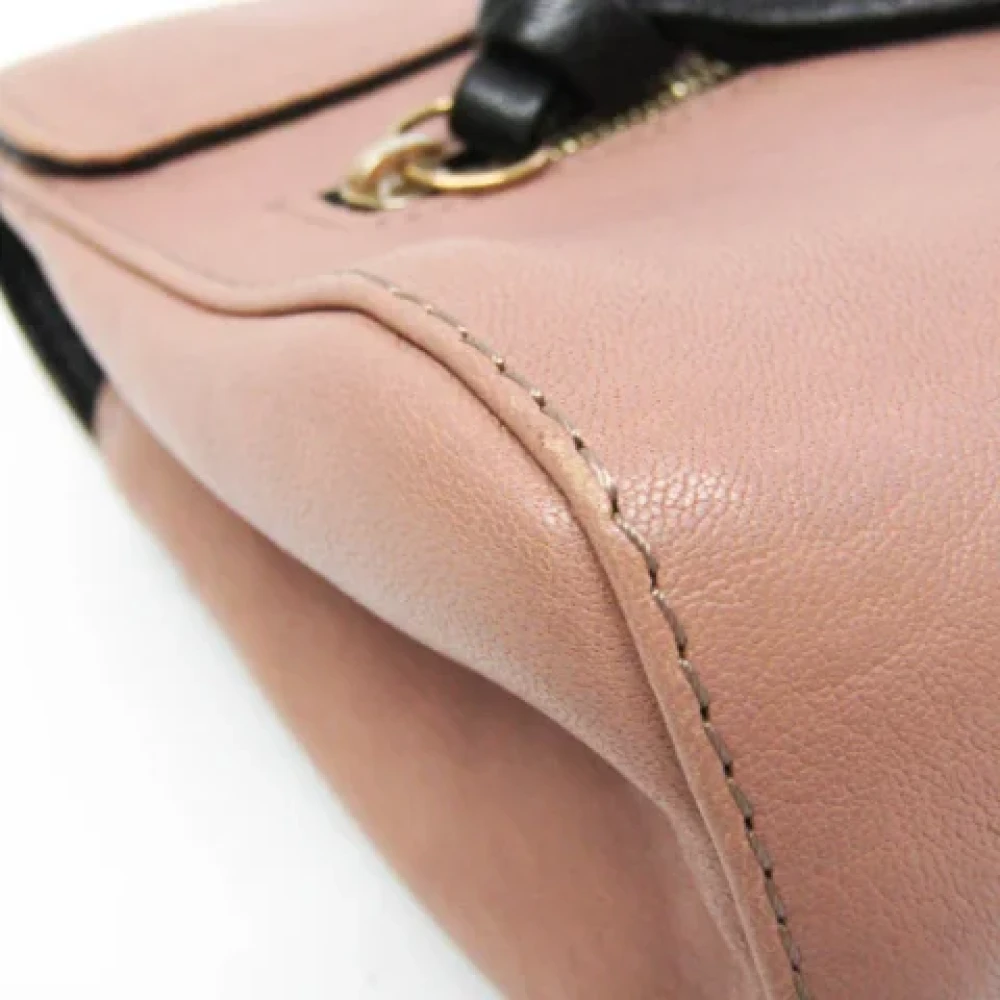 Chloé Pre-owned Leather crossbody-bags Pink Dames