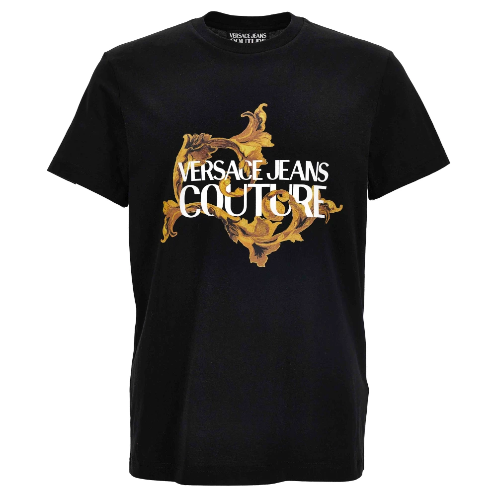 Versace Jeans Couture Men's Black T-Shirts And Polos - T-Shirts - Xl - Tops