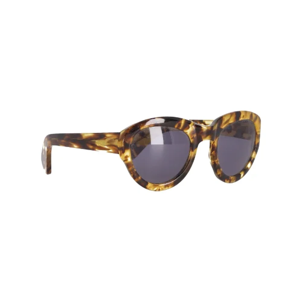 Dries van Noten Pre-owned Acetate sunglasses Brown Dames