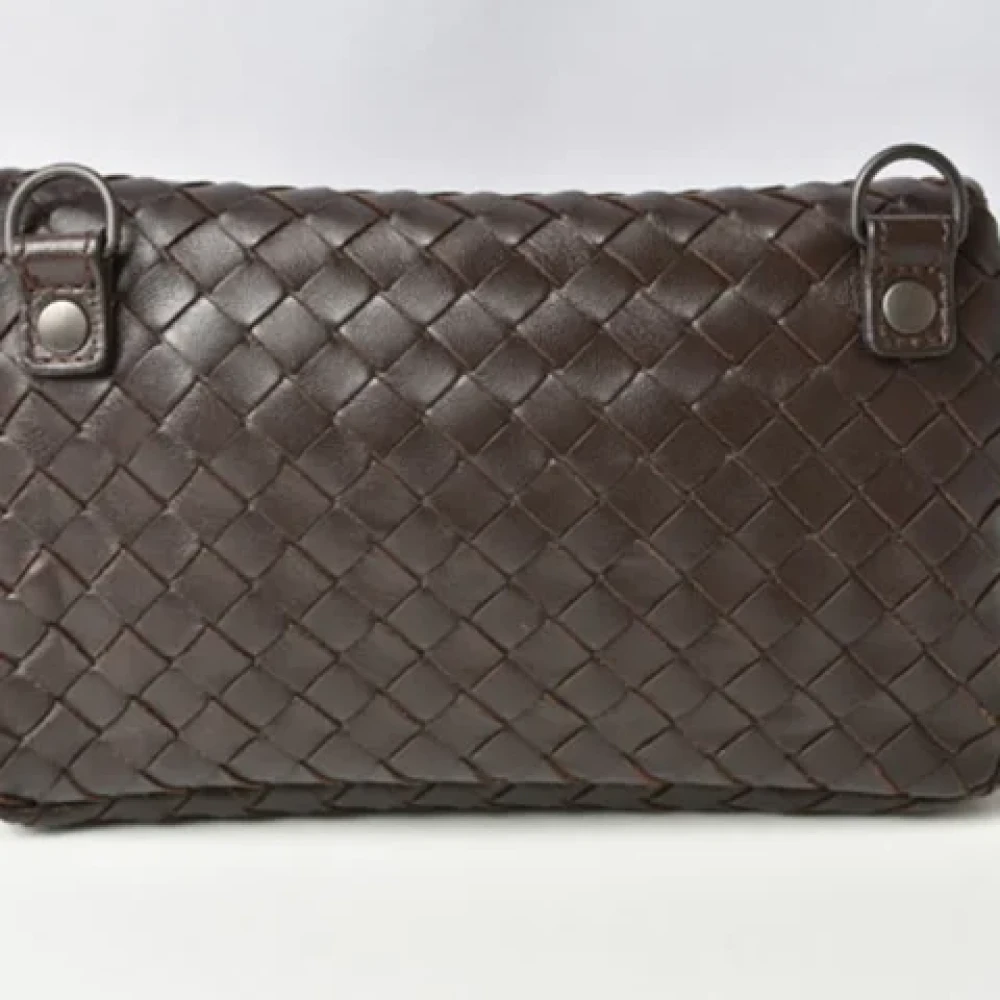 Bottega Veneta Vintage Pre-owned Fabric clutches Brown Dames
