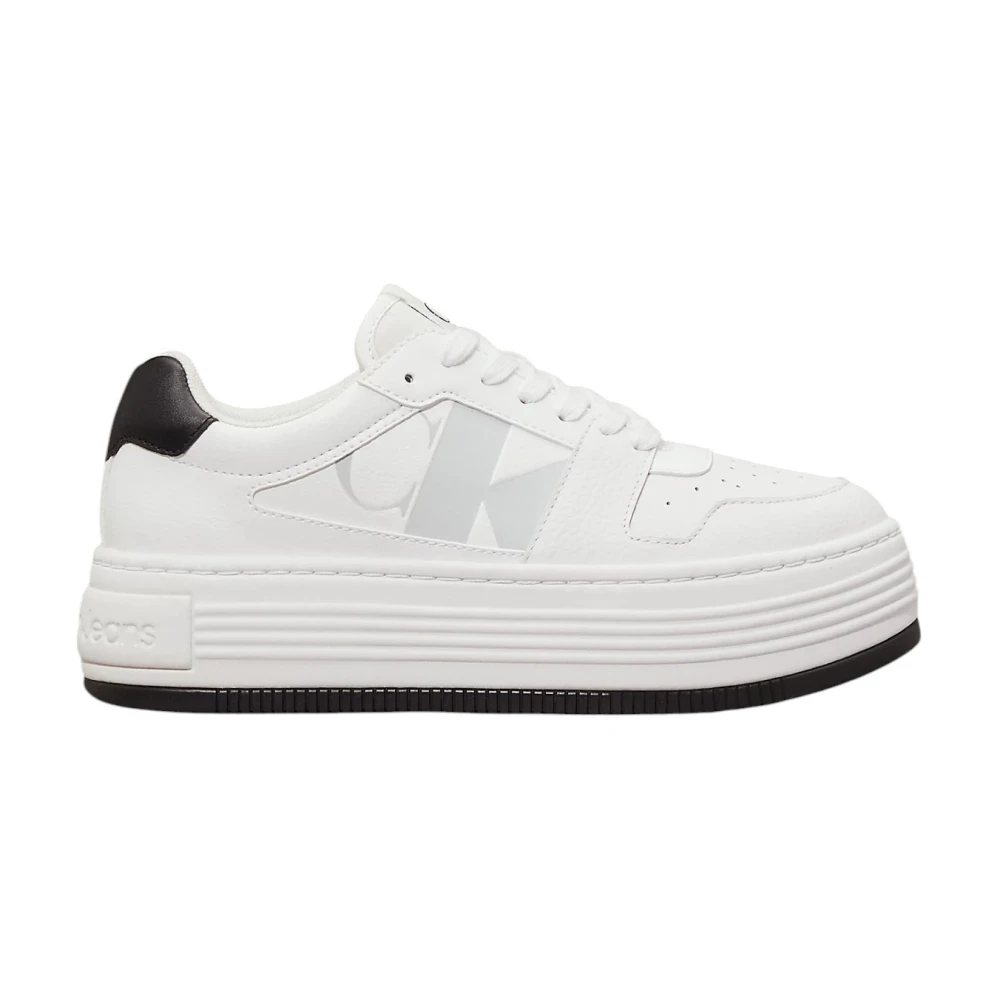 Calvin Klein Laceup Sneakers Mix Dames Schoenen Wit