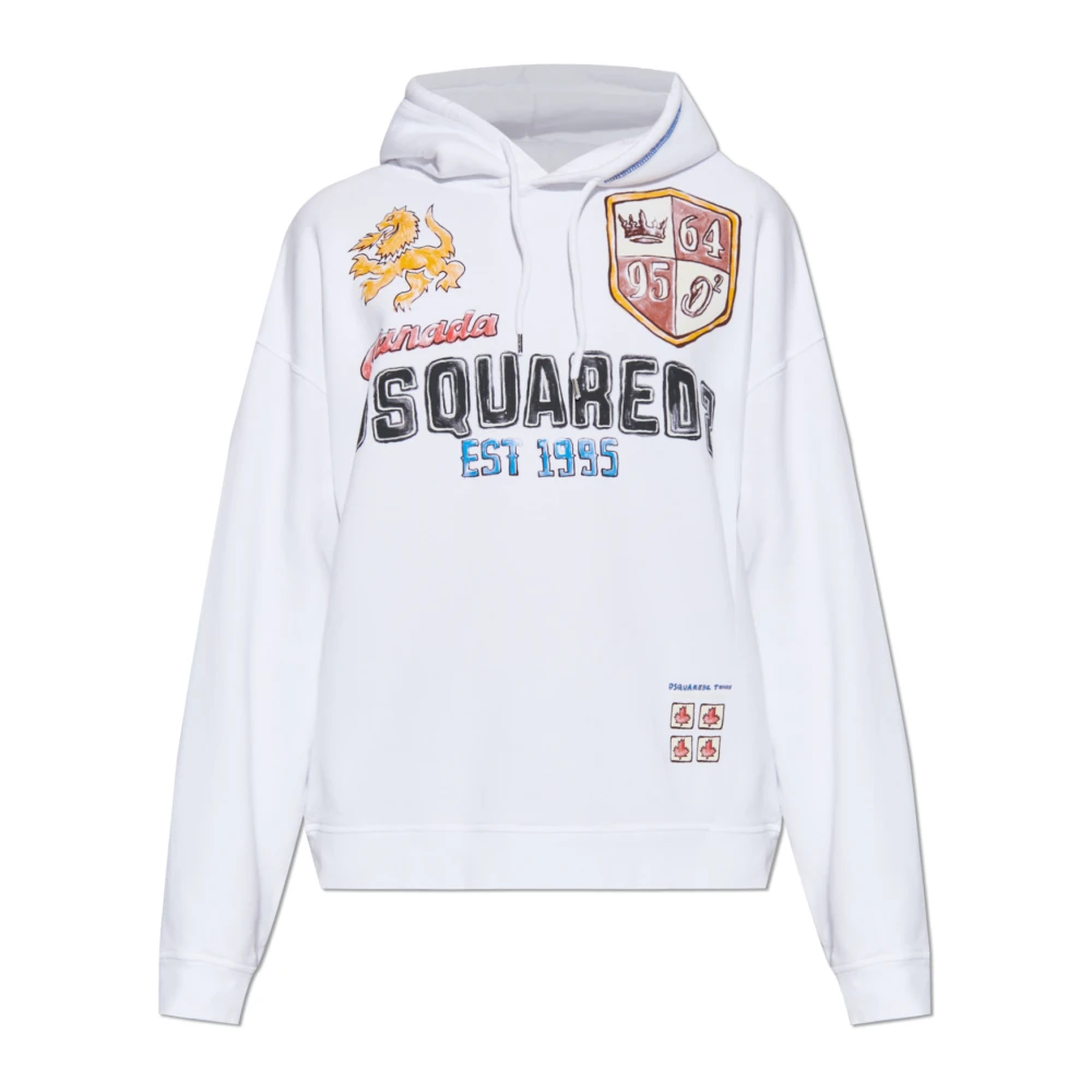 Dsquared2 Men's White Hoodie