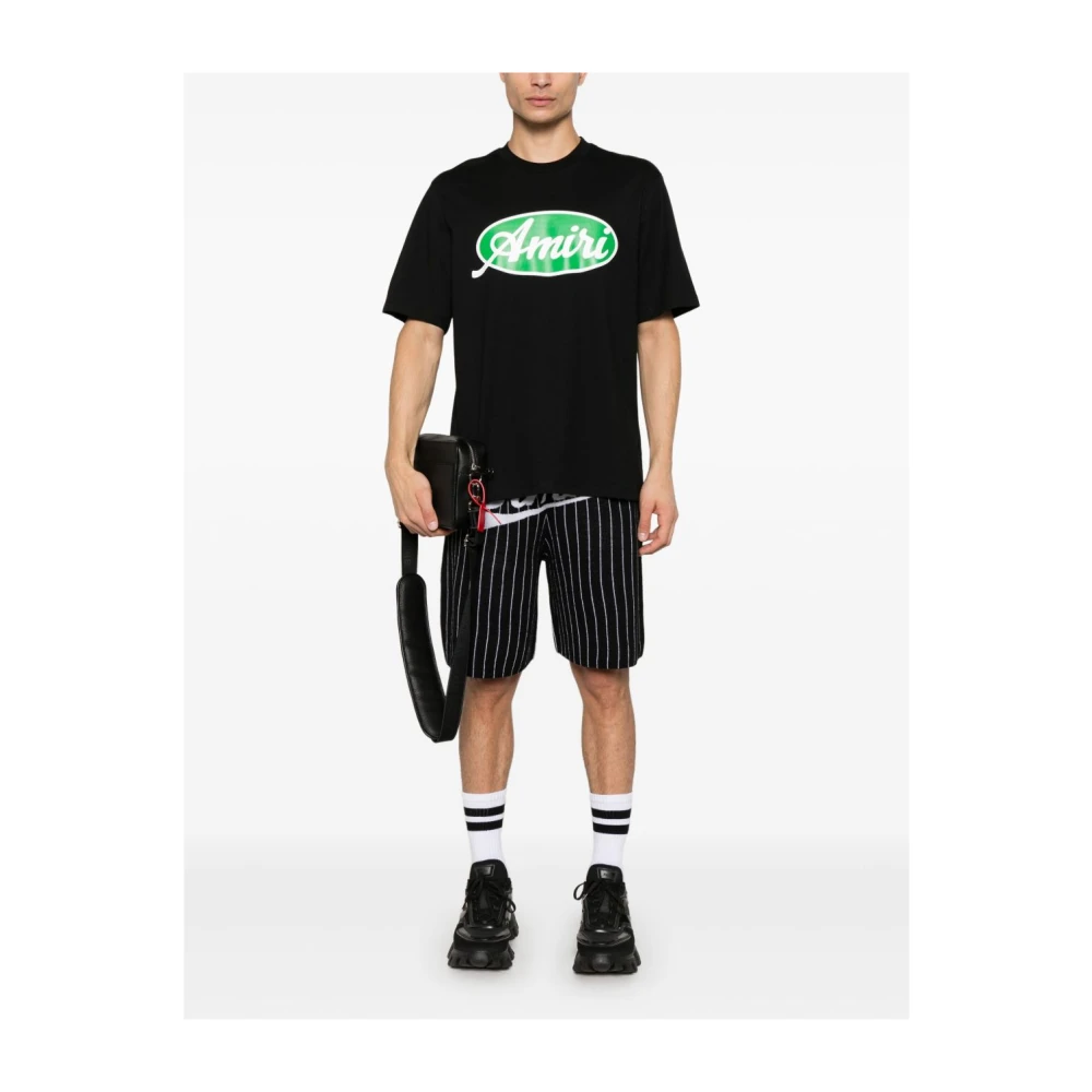 Amiri Zwarte T-shirt en Polo Black Heren