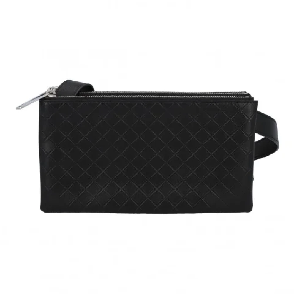 Bottega Veneta Vintage Pre-owned Leather crossbody-bags Black Dames