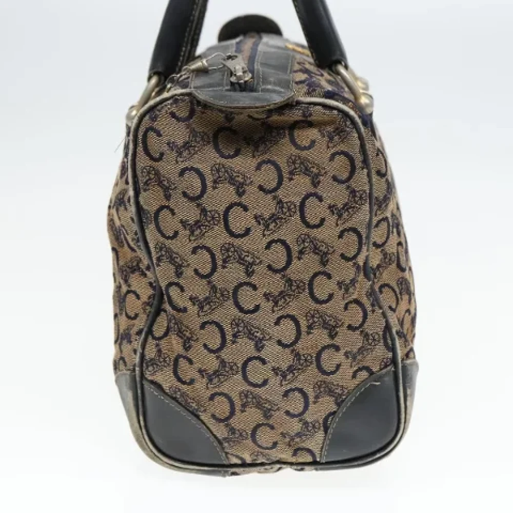 Celine Vintage Pre-owned Canvas handbags Blue Dames