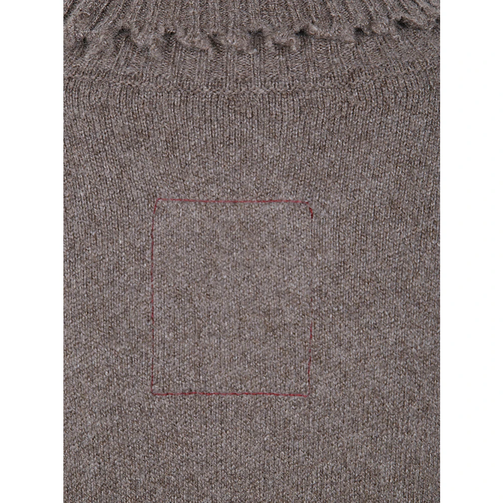 UMA Wang Stijlvolle High Neck Top Brown Dames