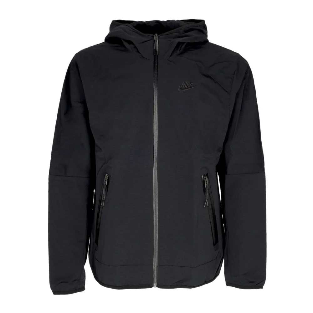 Nike Men's Black Windbreakers, Xl, Tech Woven Windbreaker Hooded Jacket