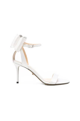 Dubbel rosettsandal i satin