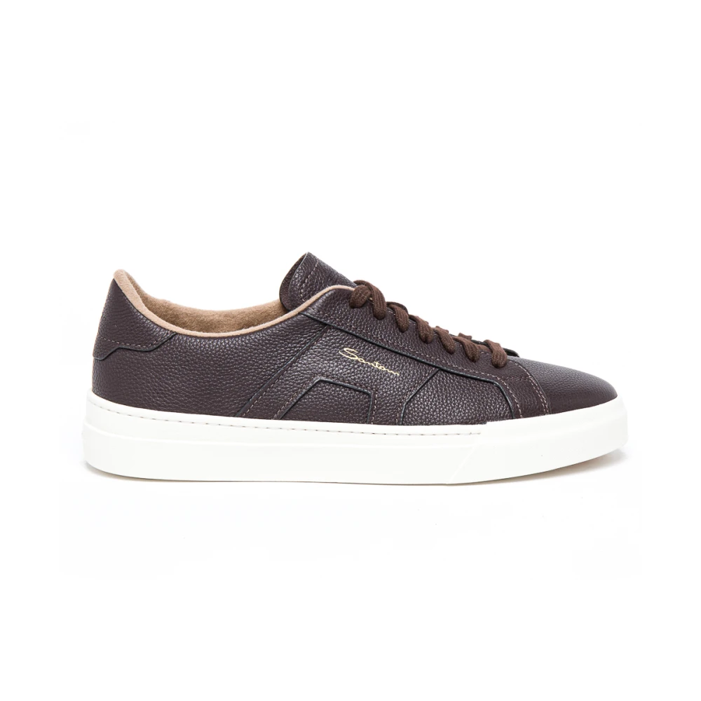 Santoni Men's Brown Sneakers, 8 Uk, Gloria Sneaker