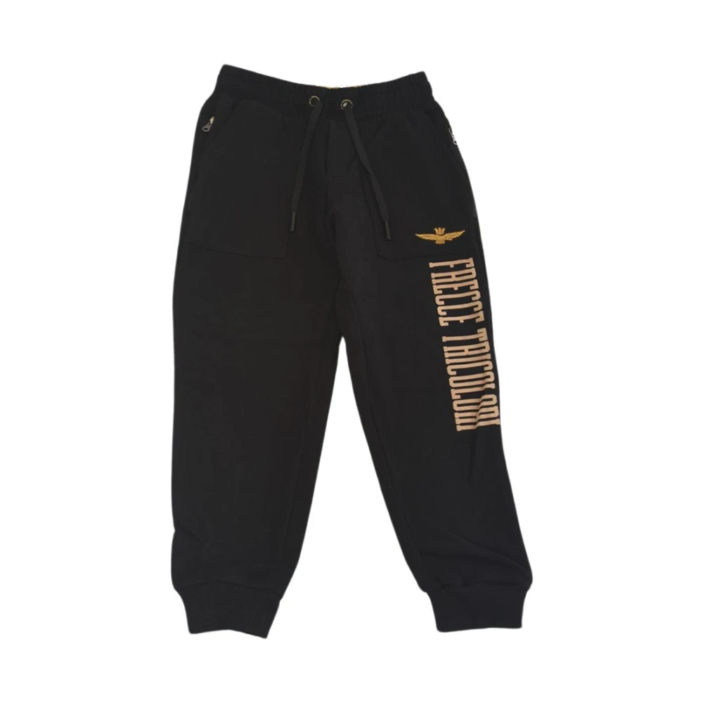 Aeronautica Militare Fleece jumpsuit med amerikansk ficka och sidofickor Black, Pojke