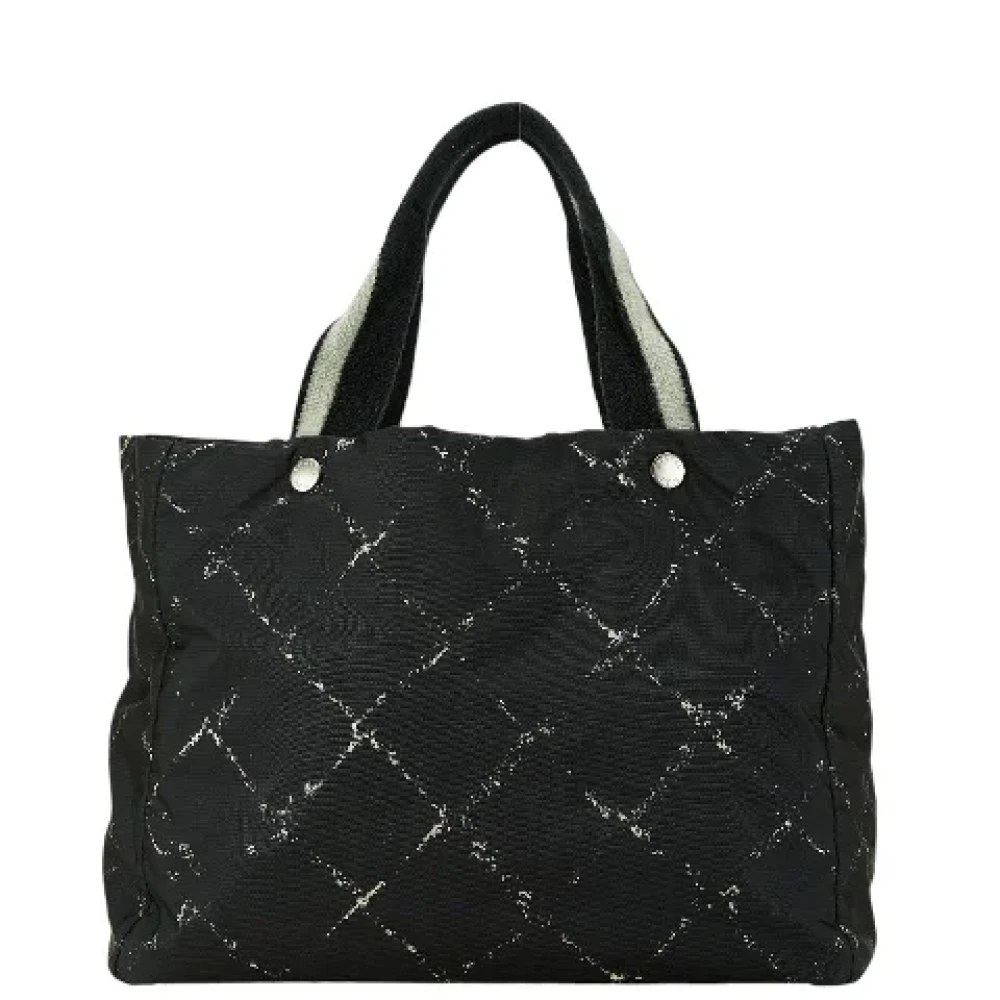 Chanel Vintage Pre-owned Canvas chanel-bags Black Dames