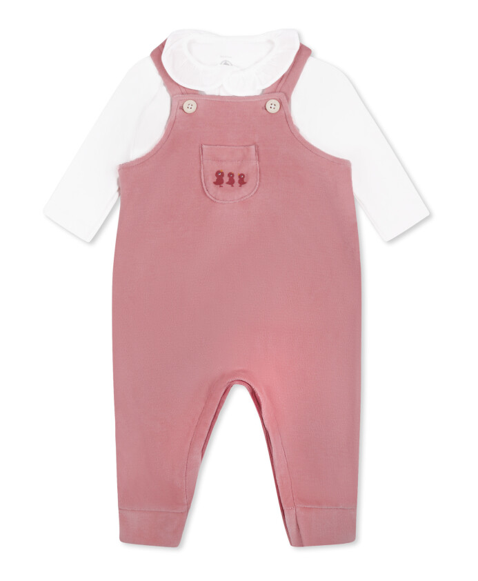 ensemble-naissance-rose-salopette-body