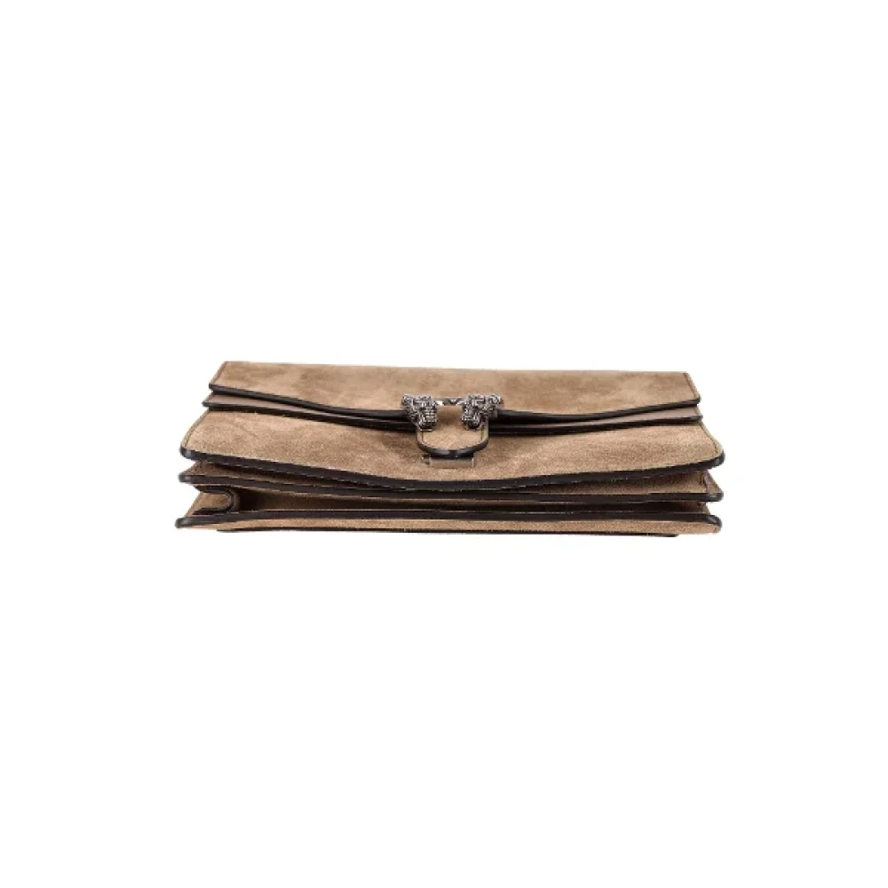 Gucci Vintage Pre-owned Suede gucci-bags Beige Dames