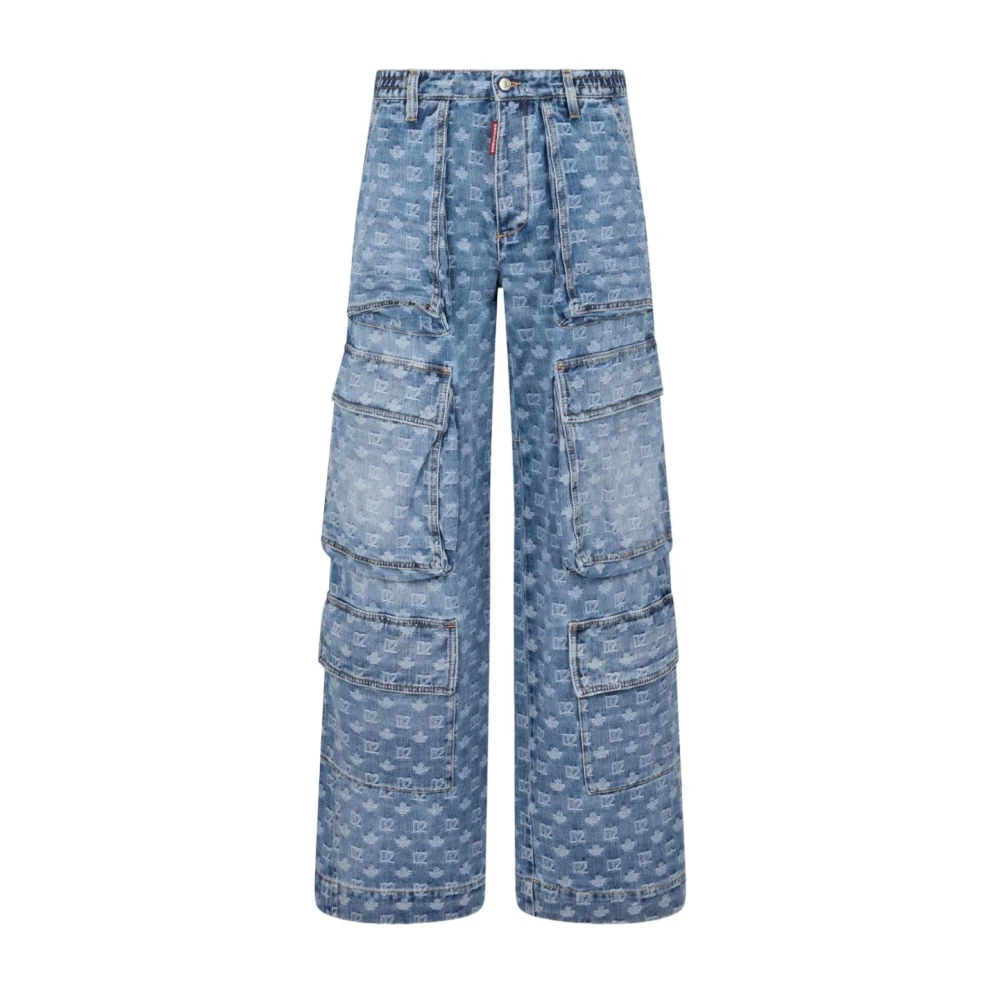 Dsquared2 Women's Blue Wide Jeans