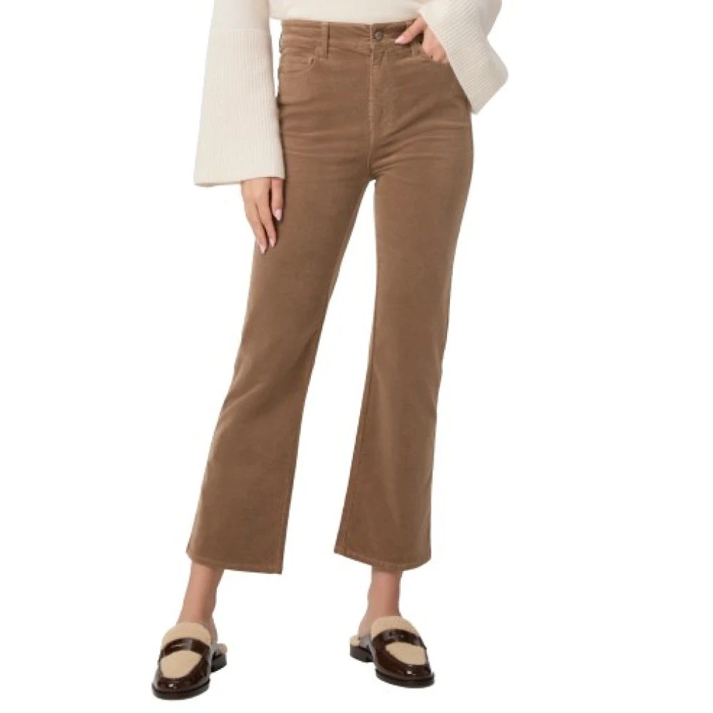 Paige Lichtbruine hoge taille jeans Brown Dames