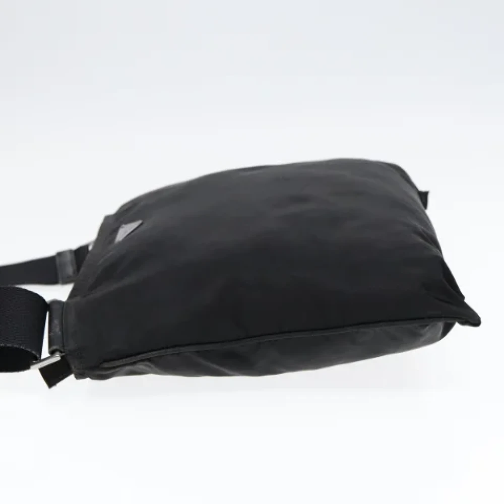 Prada Vintage Pre-owned Nylon shoulder-bags Black Dames