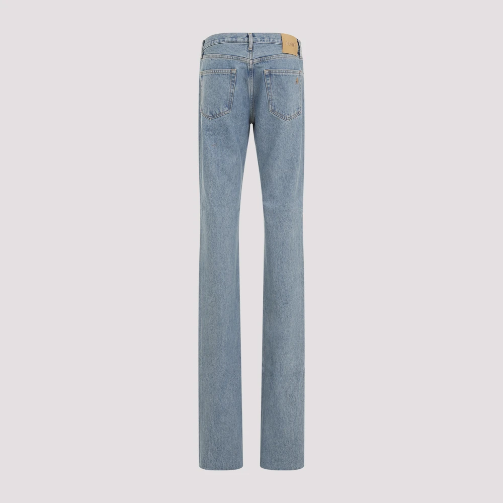 The Attico Blauwe Stone Washed Denim Jeans Blue Dames