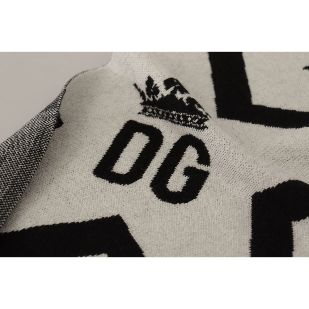 Dolce & Gabbana Stijlvol Monochroom Sjaal Black Heren