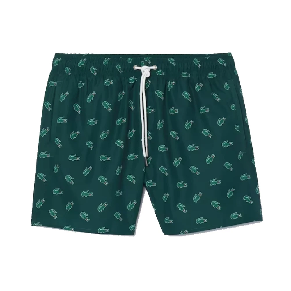 Lacoste Shorts met logopatroon Green Heren