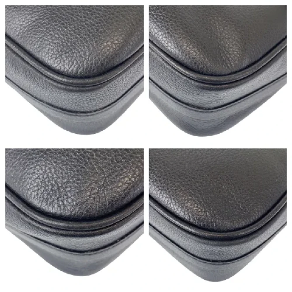 Yves Saint Laurent Vintage Pre-owned Leather shoulder-bags Black Dames