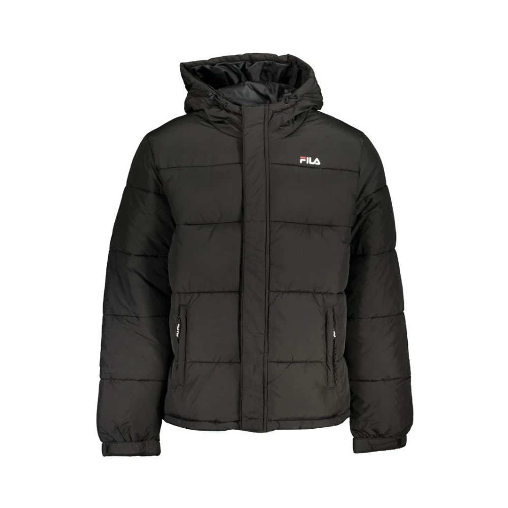 Fila Zwarte hoodie met bedrukt logo Black Heren