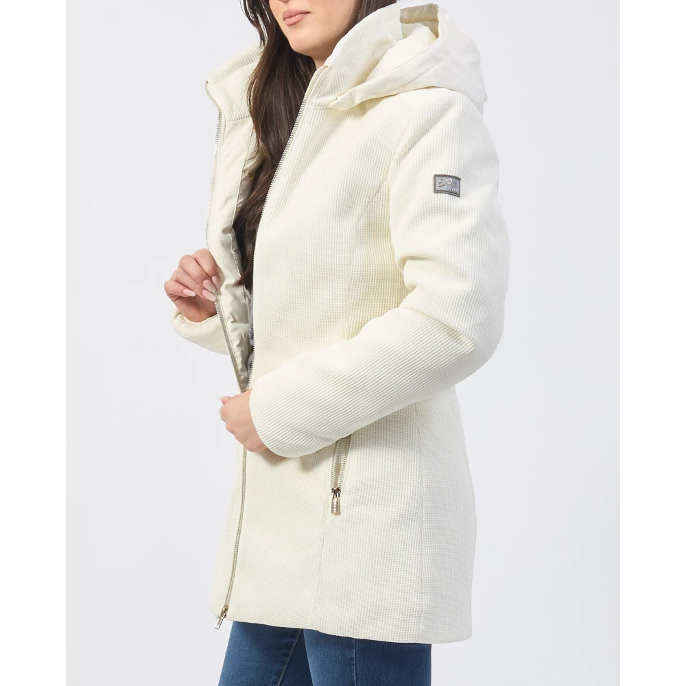 YES ZEE Stijlvolle Jassen Collectie White Dames
