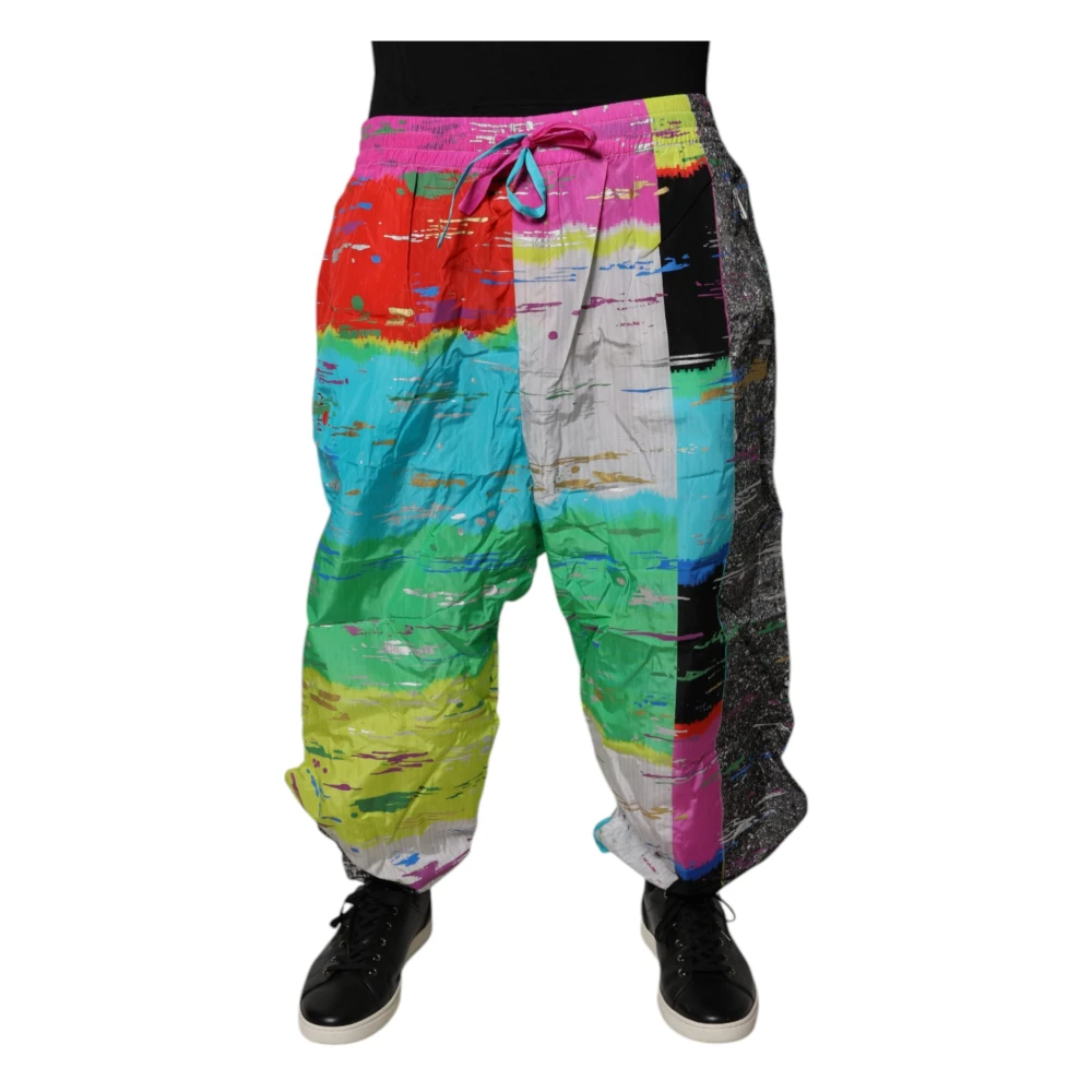Dolce & Gabbana Men's Patchwork Jogger Sweatpants
