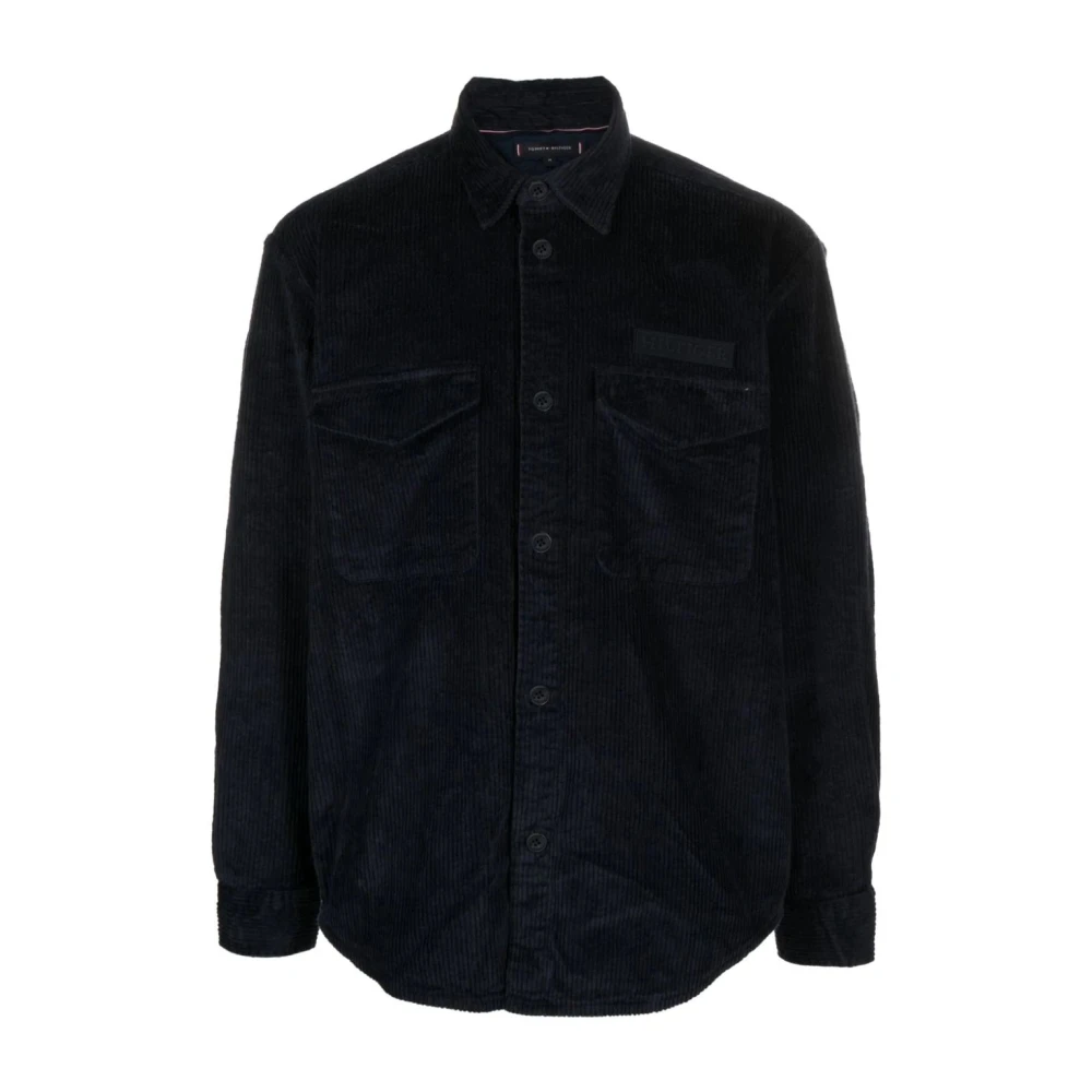 Tommy Hilfiger Men's Blue Corduroy Overshirt