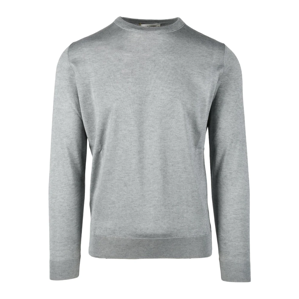 Filippo De Laurentiis Kasjmier Katoen Pullover Sweater Gray Heren