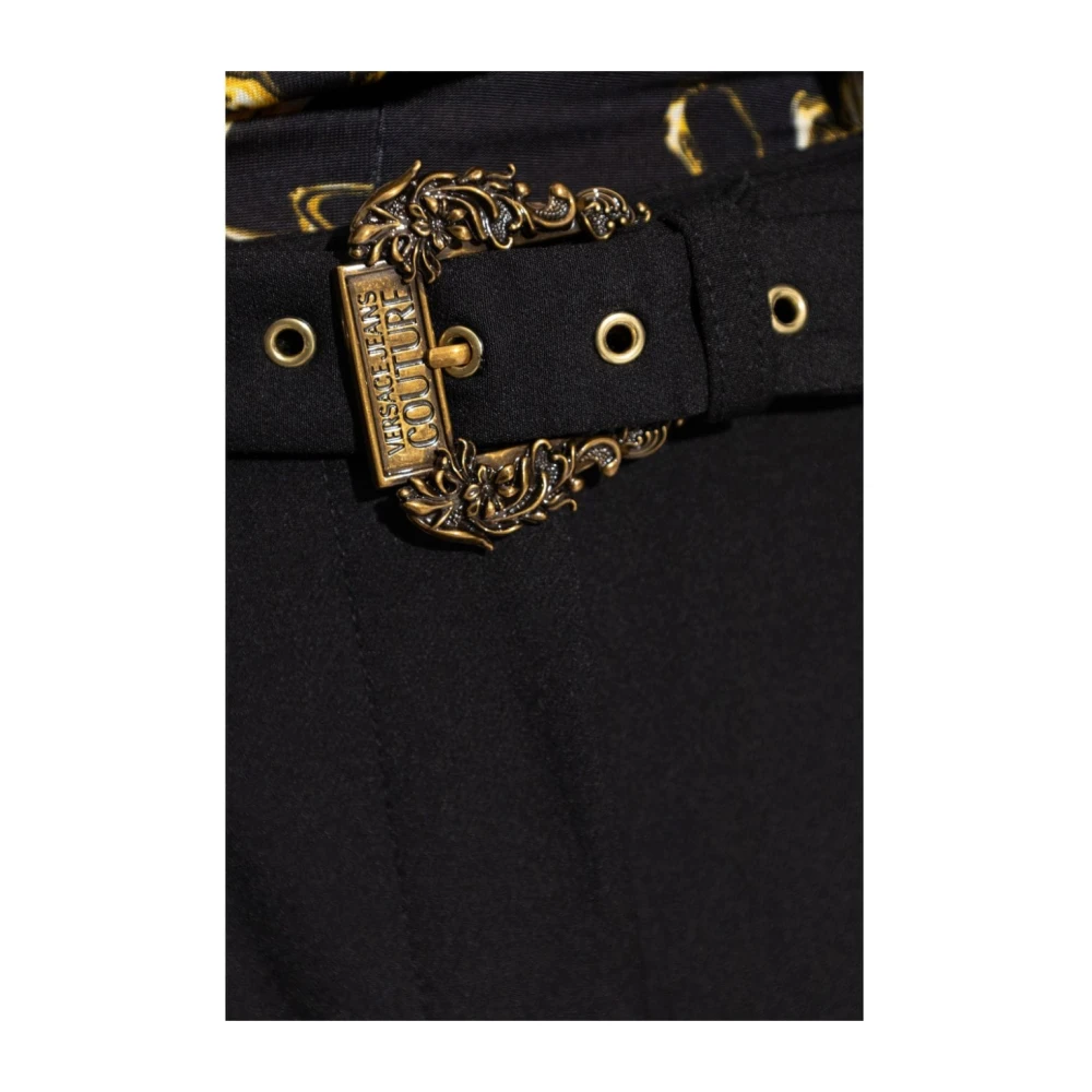 Versace Jeans Couture Zwarte elegante broek Black Dames