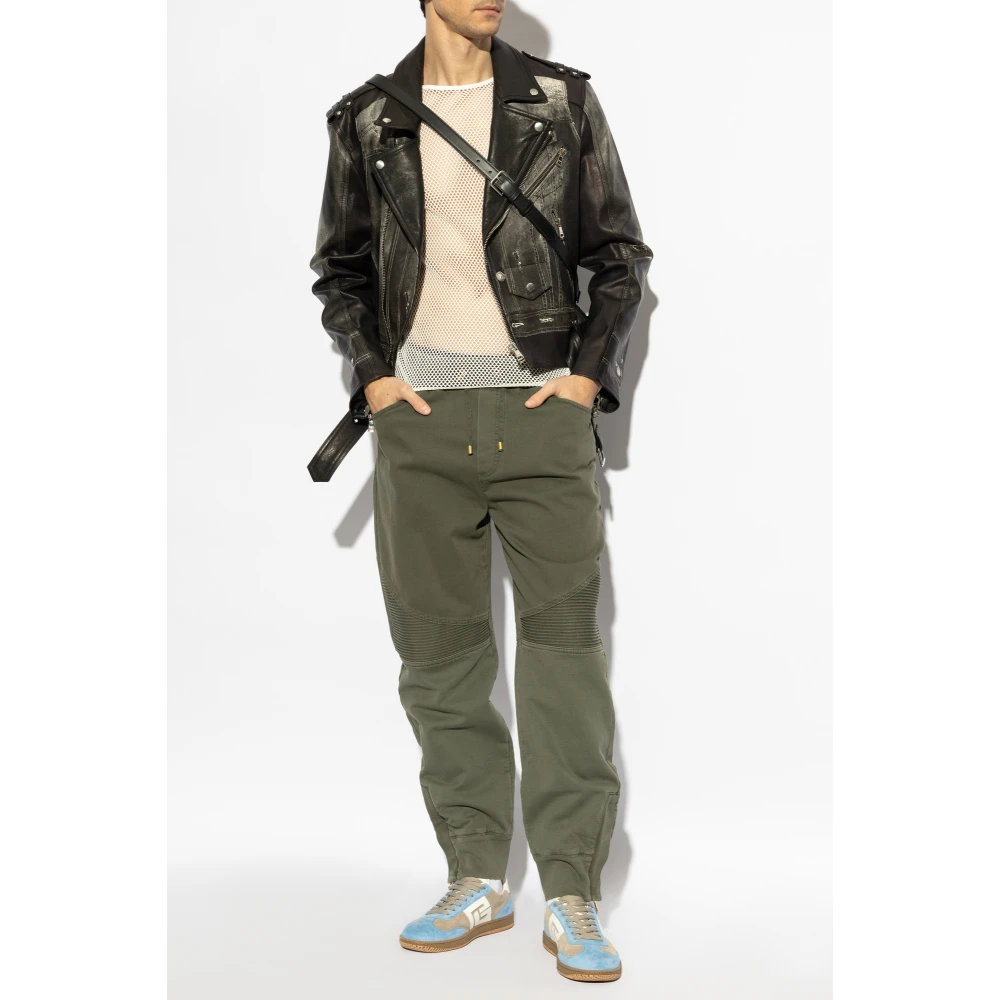 Balmain Broek met applicatie Green Heren