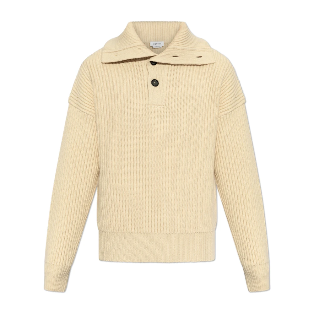 Alexander mcqueen Wollen trui Beige Heren