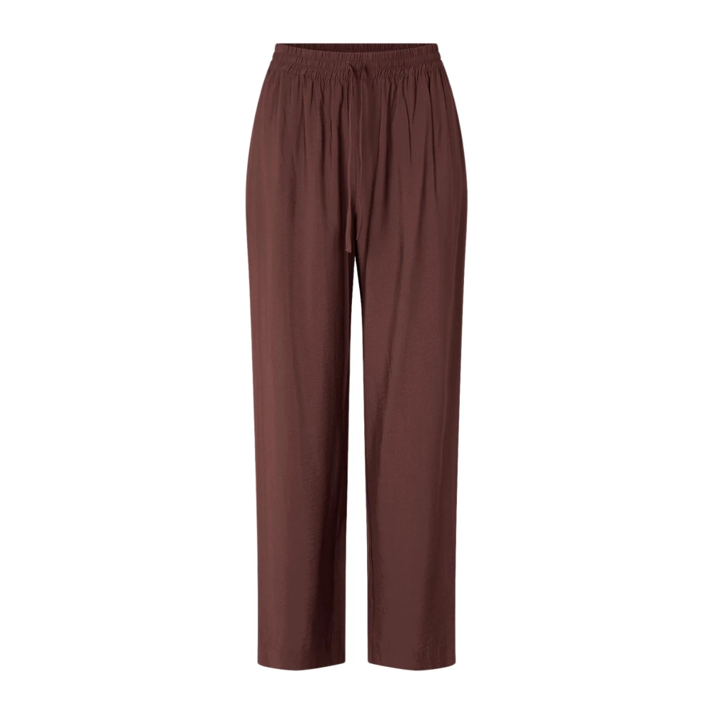 Samsøe Wide Leg Trousers Brown Dames