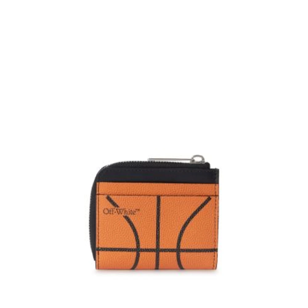 Off White Basketbal Portemonnee met Logo Orange Heren