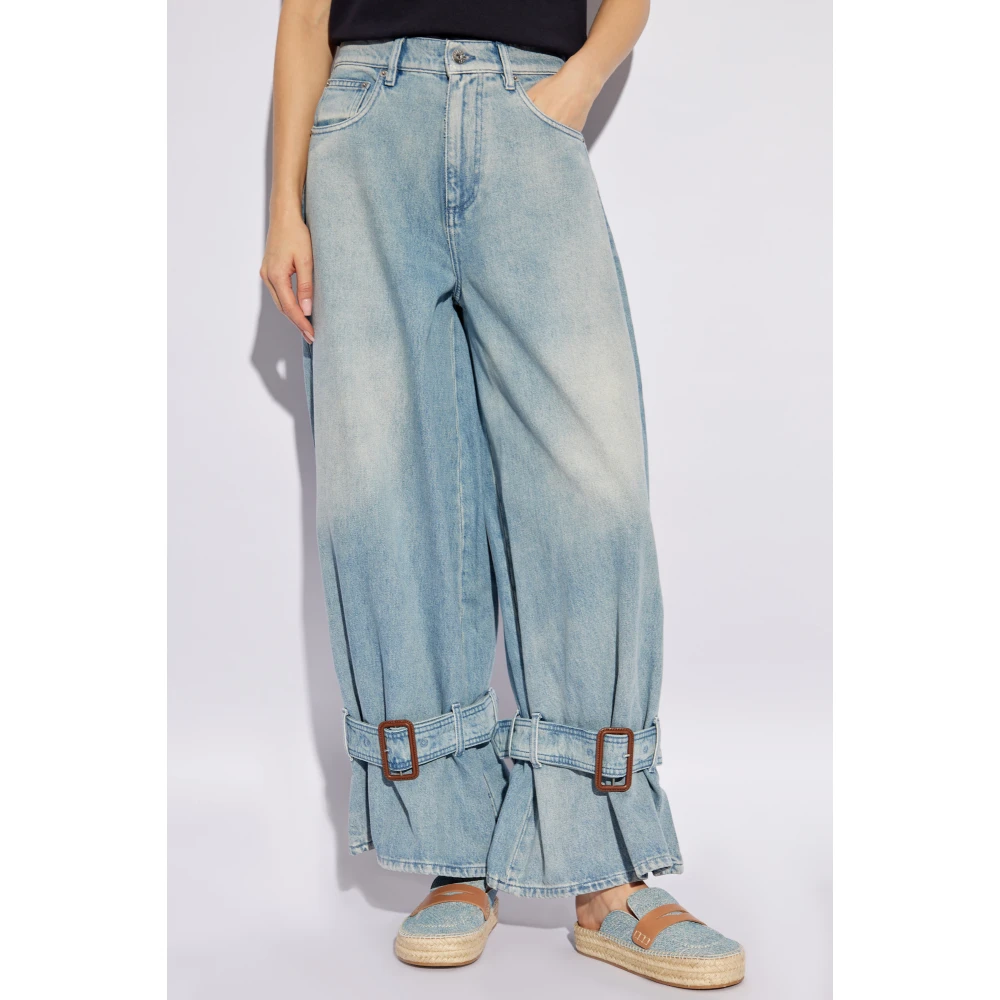JW Anderson Wijde broek Blue Dames