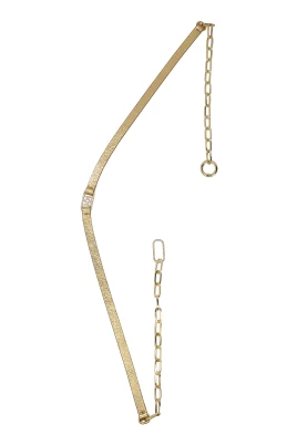 Guld bä med kedja och monogram