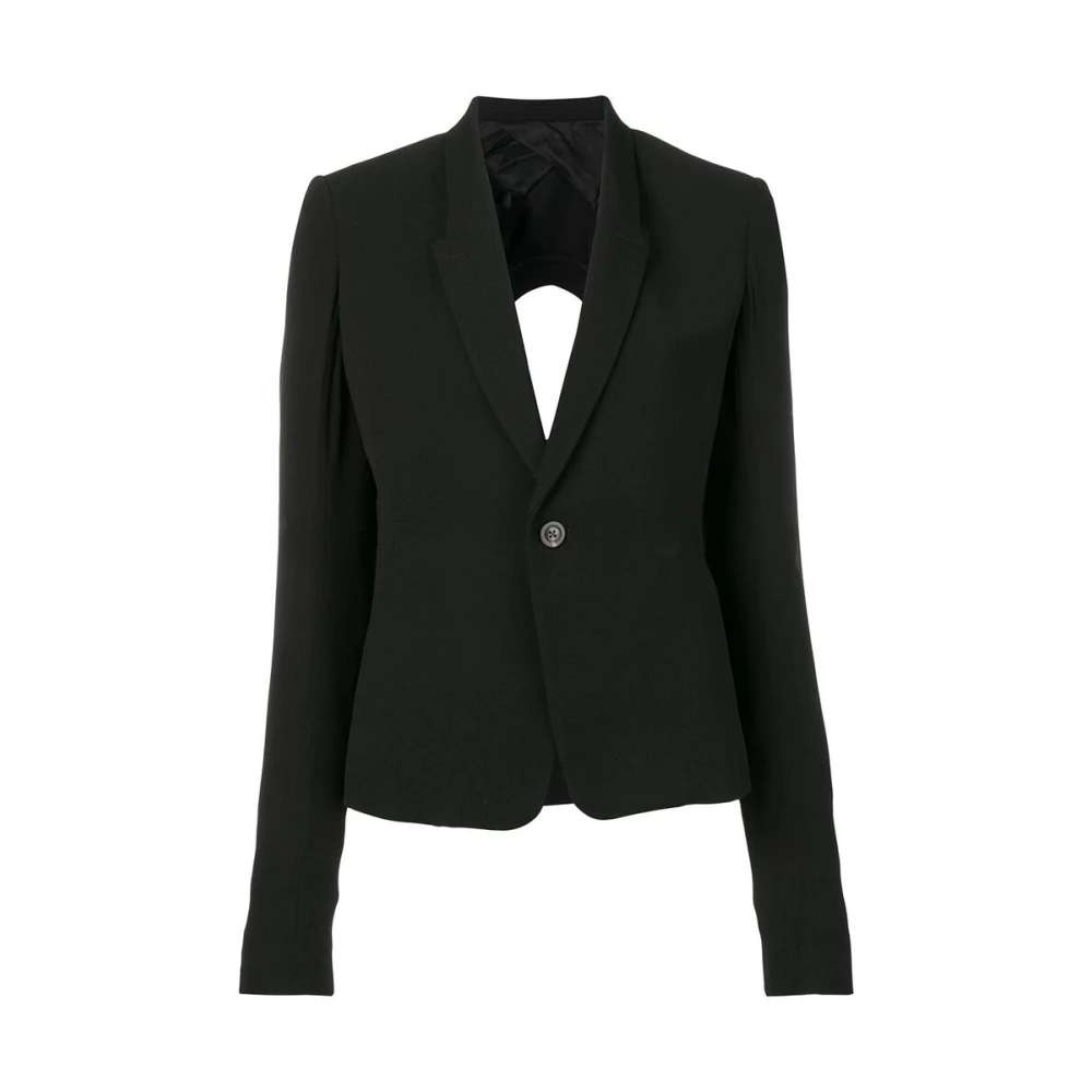 Rick Owens Chic Sisyphys Jacket Black Dames