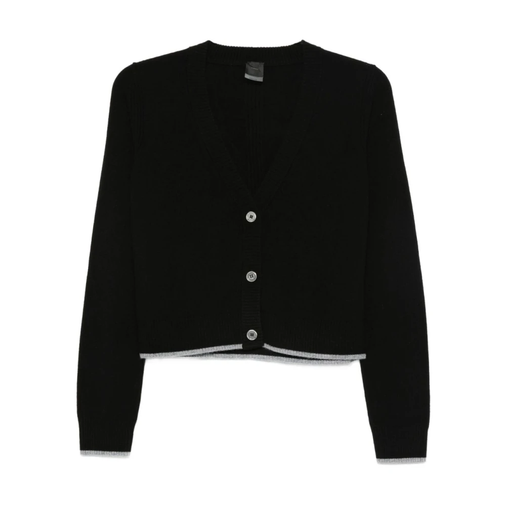 Pinko Black Luxurious Wool-Cashmere Jumper Aw25 - Female - Cardigans - M - Knitwear