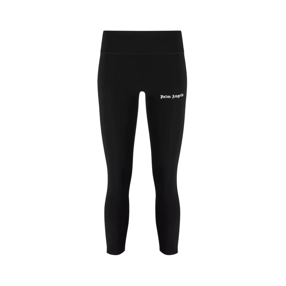 Palm Angels Zwarte Leggings met Strepen Black Dames
