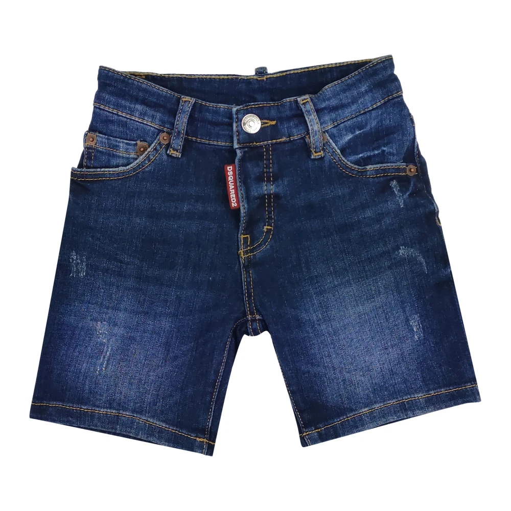 Dsquared2 Boys Blue Shorts, 12 Y, Bermuda In Denim