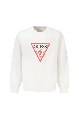 Vit Bomull Logo Print Sweatshirt