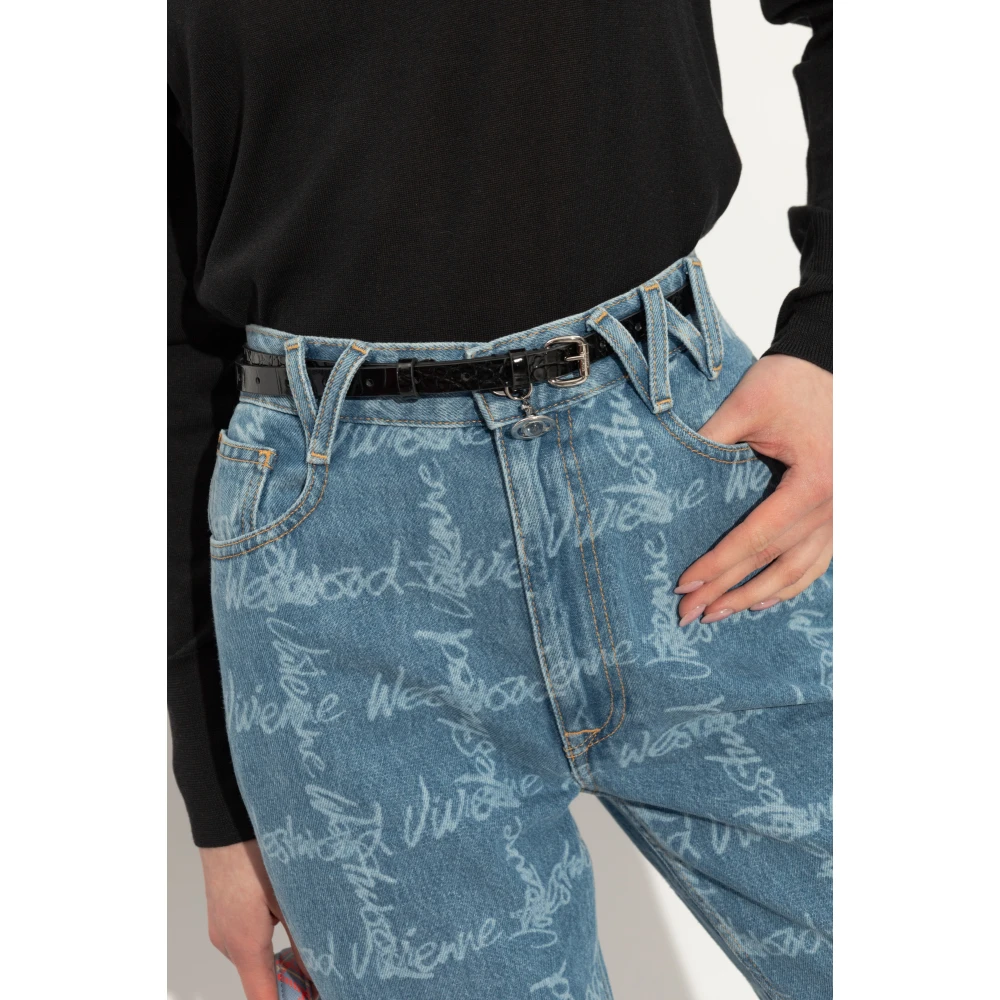 Vivienne Westwood Leren riem Black Dames