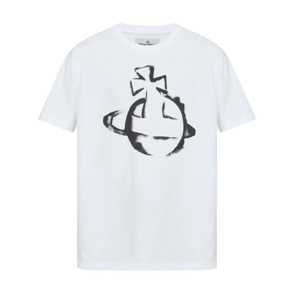 Vivienne Westwood Witte Crew Neck T-shirts en Polos White Heren