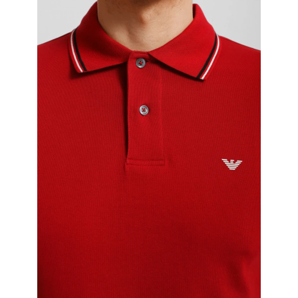 Emporio Armani Stijlvolle T-shirts en Polos Red Heren