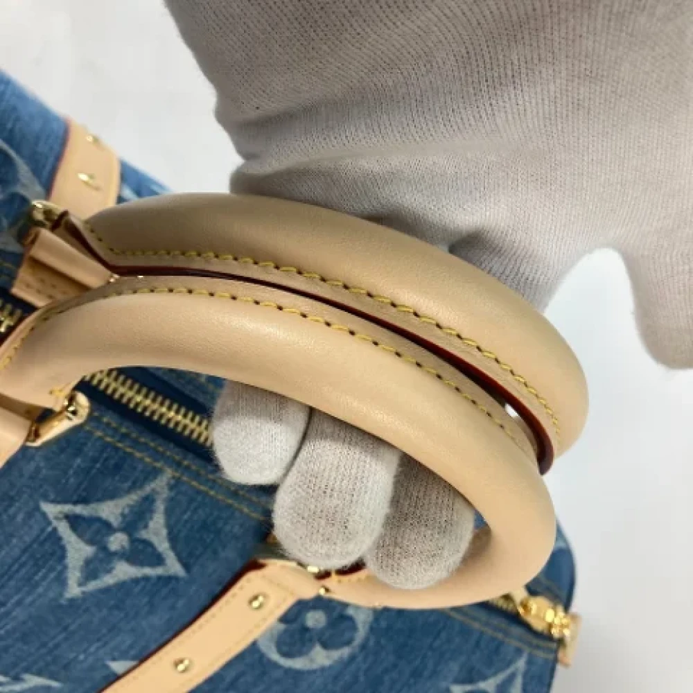 Louis Vuitton Vintage Pre-owned Denim louis-vuitton-bags Blue Dames