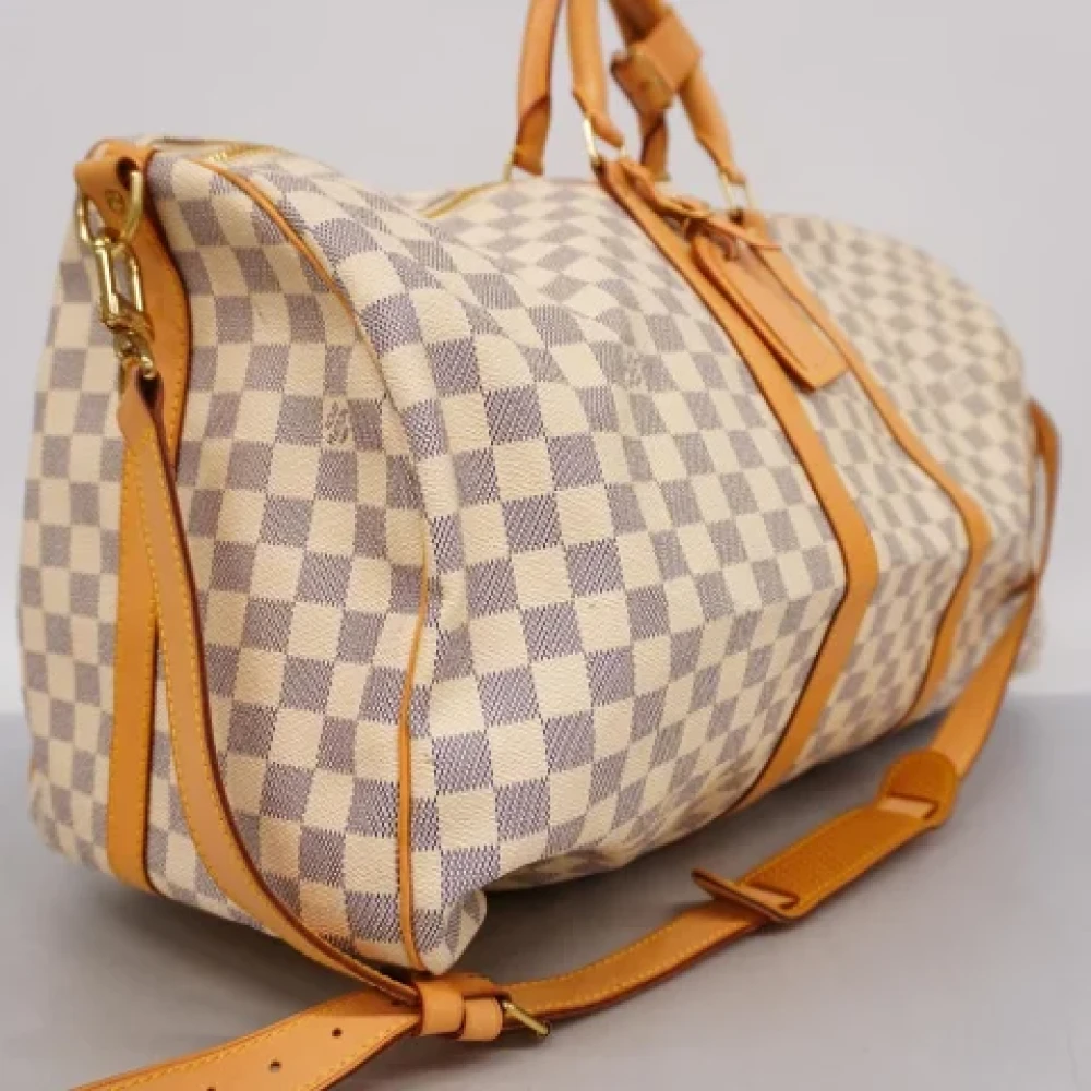 Louis Vuitton Vintage Pre-owned Canvas travel-bags White Dames