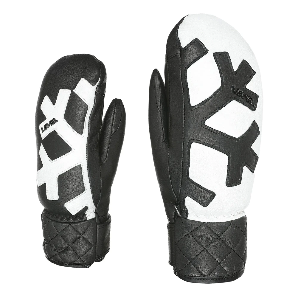 Level Zwart en wit wanten Black Dames