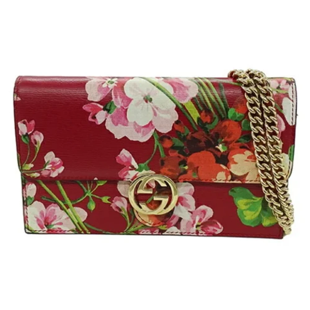 Gucci Vintage Pre-owned Leather wallets Red Dames
